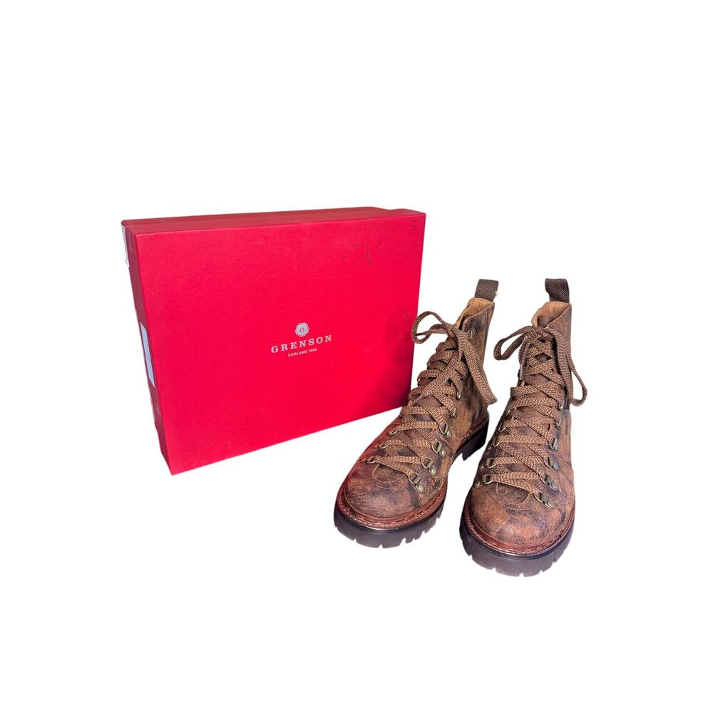Grenson NIB Nanette Hiker Boots in Brown Size UK 6.5 - US 9